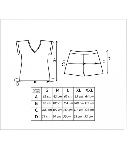 Melisa Short Donna pizsama viszkóza virágmintás