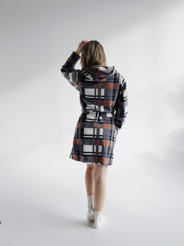 031 De Lafense fürdőköpeny takaró - meleg gyapjú női fürdőköpeny Super Cozy, teve színű, camel