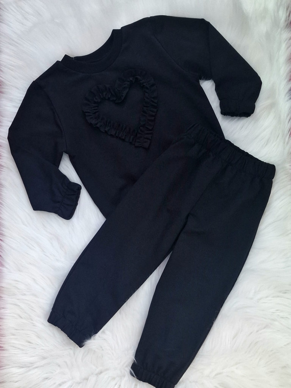 Mia Gyermek pulóver Bambarillo fekete- pamut és elasztán, puha kötött pulóver | Kényelem és stílus | Comfort and style