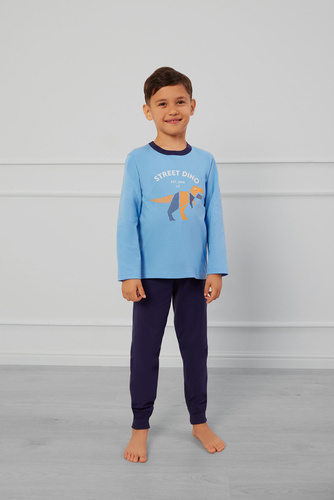 Rex Fiú pizsama olasz divat - kék/kék