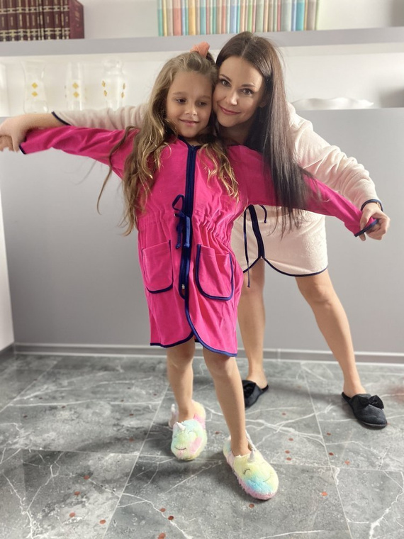 374 / 375 Desiree baba fürdőköpeny - málna