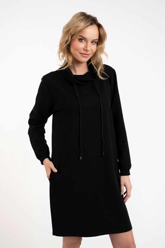 Malmo női hosszú ujjú tunika Italian Fashion - fekete