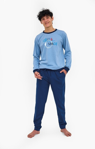 998/57 Cornette F&Y ifjúsági pizsama - pamut, hosszú ujjú, hosszú nadrág