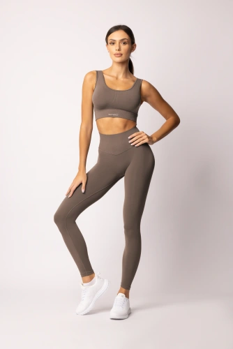 Női leggings SPAIO Flex Innergy 2.0 bézs - varrásmentes, regenerációs támogatás