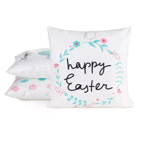 Eurofirany Wiosna 4– dekoratív húsvéti párnahuzat stílusos