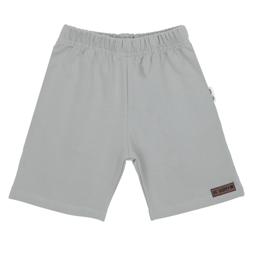 169517 Nicol gyermek rövidnadrág - uniszex, pamut elasztánnal, kényelmes, polírozott - szürke