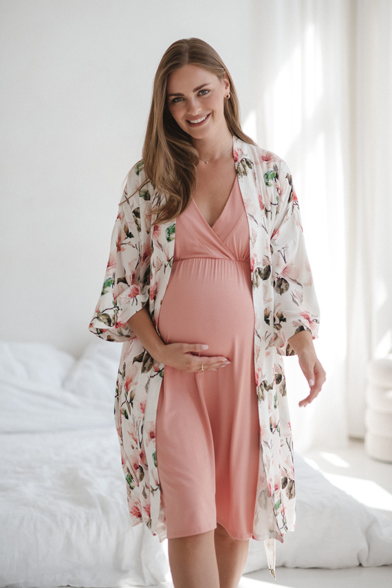 Star Light Terhességi és szoptatós hálóing herbal rose Milk&Love- bambusz viszkóz | Kényelem és nőiesség