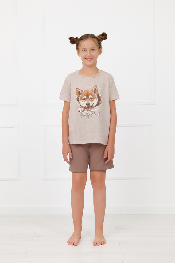 Lány pizsama Shiba Italian Fashion 100% pamut rövidnadrág