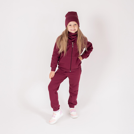 217274 Alisa Nicol melegítőnadrág - pamut, burgundi