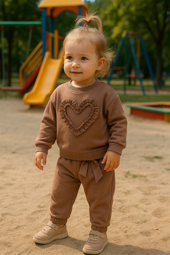 Mia Gyermek pulóver Bambarillo barna-pamut és elasztán, puha pulóver kötött | Kényelem és stílus