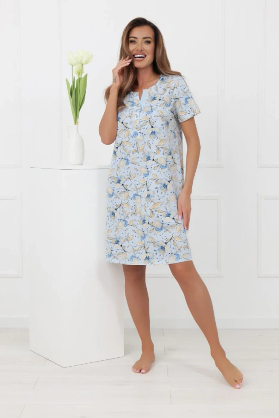 Női hálóing CELOZJA olasz divat rövid ujjú pamut póló