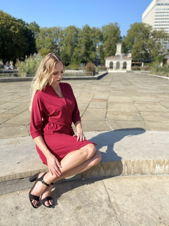 871 Visa Női fürdőköpeny Forex - bordó színű