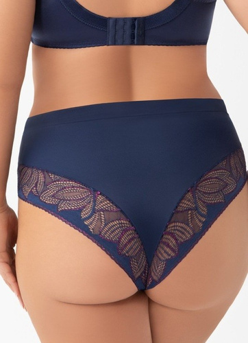 K 971 Astrid Női bugyi Gorsenia - tengerészkék, csipke és tüll