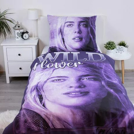 Billie Eilish ágynemű 140x200 pamut Jerry Fabrics cipzáras