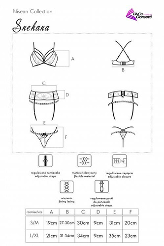 Snehana LC 90443 Női szett LivCo Corsetti Divat