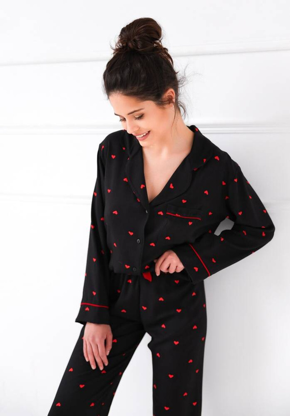 Rolling In Love Sensis női pizsama - fekete