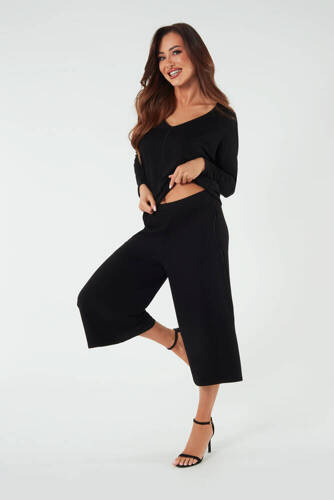 Soler Női culottes 7/8 olasz divat - fekete