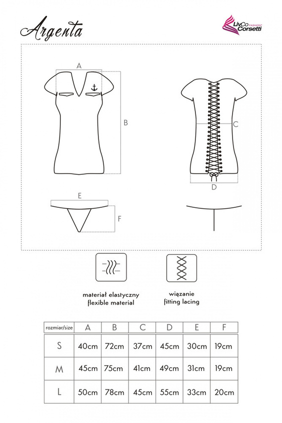 Argenta LC 90069 LivCo Corsetti divat jelmez