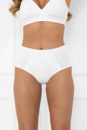 Libra maxi női bugyi csipkével | Italian Fashion fehér