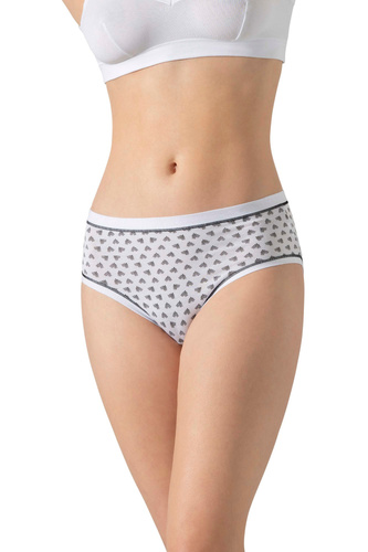 3363 MIDI-2H100 Cotonella MIDI MIDI 3 csomag alsónadrág -pamut, középmagas, kényelmes mindennapi viselethez