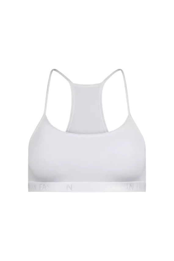 Nikola Lány melltartó, keskeny pántos olasz divat - fehér