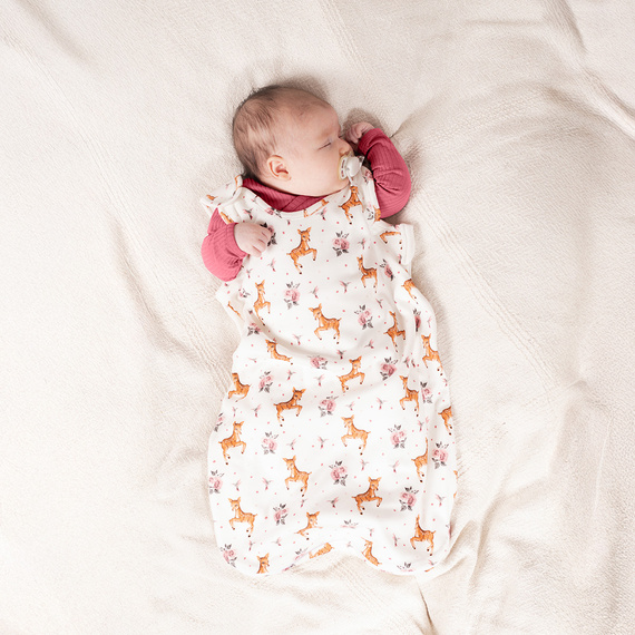 216043 Lala Nicol baba hálózsák - 100% pamut, szandi és madár mintával