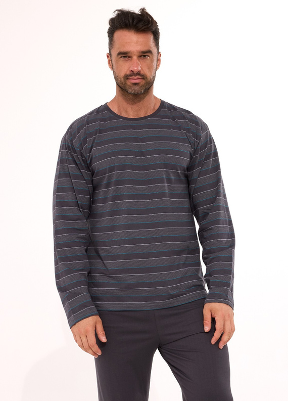 138/57 Cornette Különböző férfi pizsama | Pamut, csíkos, hosszú ujjú, dobozos