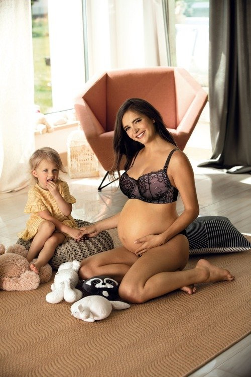 3050 Lupoline párnázott szoptatós melltartó - fekete