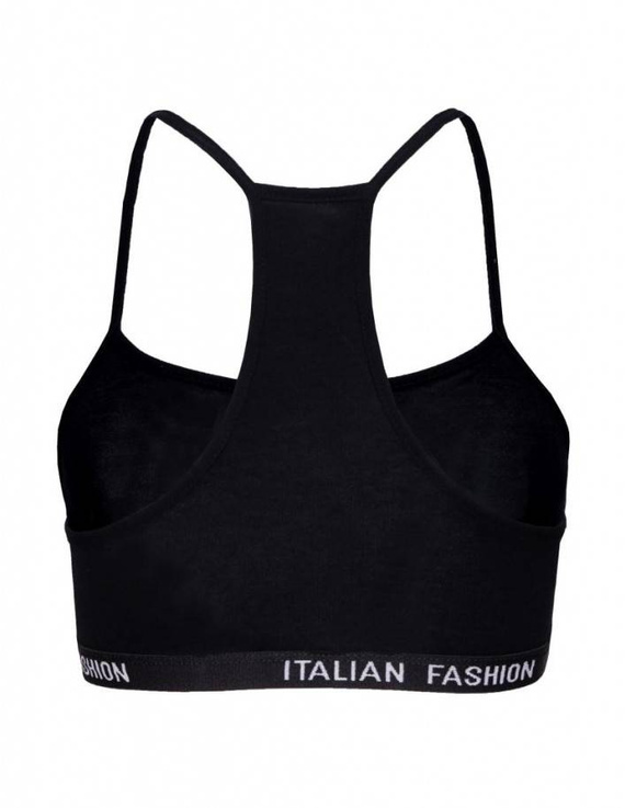 Nikola Lány melltartó, keskeny pántos olasz divat - fekete