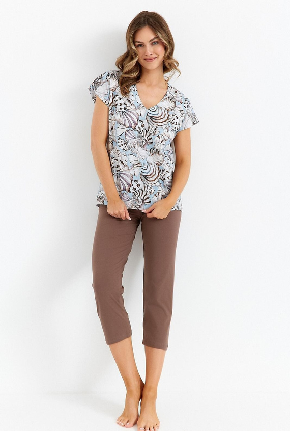 483 Cana női pizsama - csokoládé kék