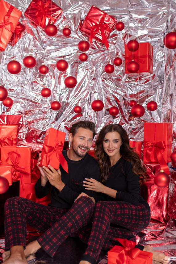 Zeman Italian Fashion férfi pizsama - fekete/print