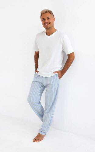 David Sensis férfi pizsama - gyöngyház