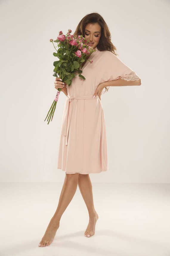 643 Noela Női fürdőköpeny De Lafense - bézs