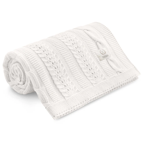 Álomszép bambusz takaró Yosoy fehér gyöngy - puha, lélegző, biztonságos a baba számára