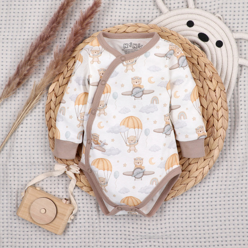 ABN-5501 Sky Journey Envelope bodysuit Nini | Organikus pamut újszülött baba számára