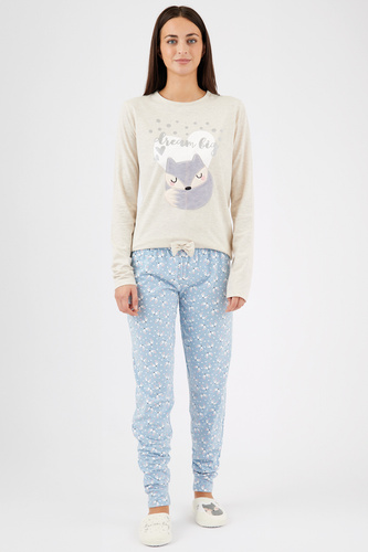 Zerda Sorbetto - női pamut pizsama 3D applikációval