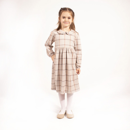 221168 Kiku Nicol elegáns kockás pamutruha kislányoknak