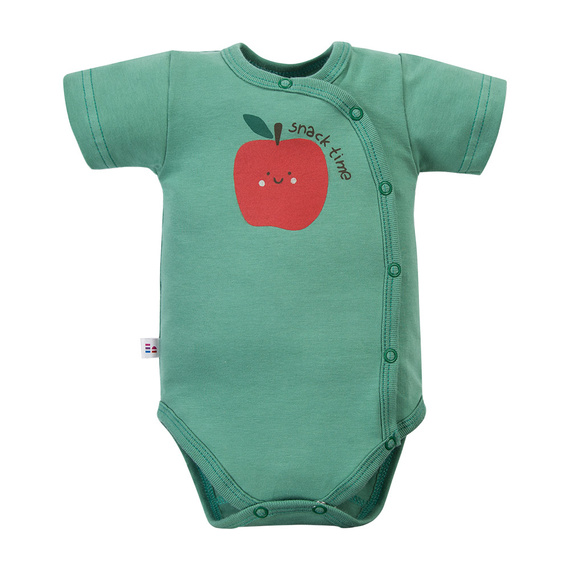 Baba body Eevi Snack Time rövid ujj pamut rugalmas kényelmes