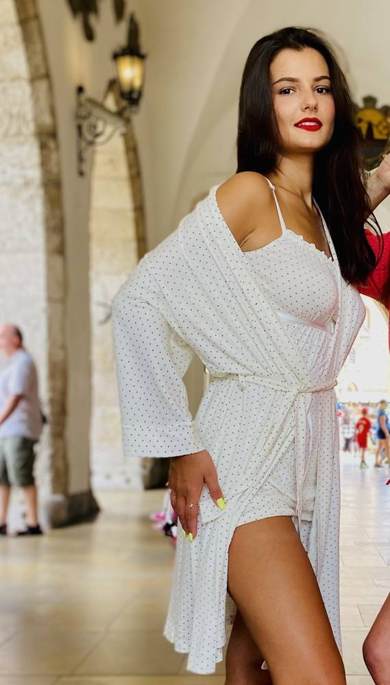 915 Dots Női pizsama Forex - ekrü színű