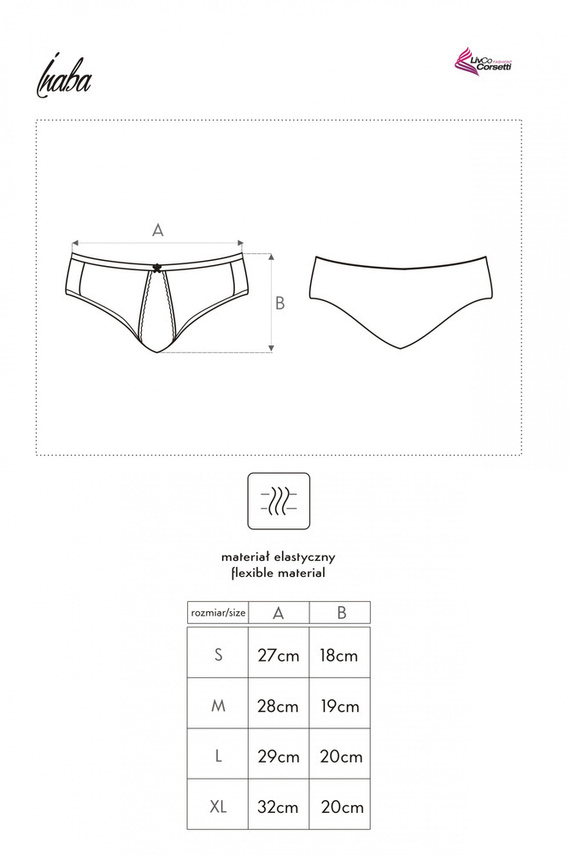 Inaba White LC 6055 LivCo Corsetti Fashion női bugyi - fehér