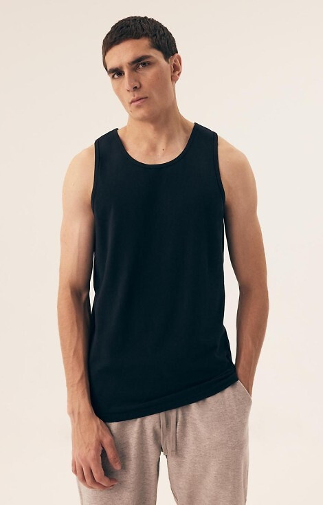 42978 Move 10 Henderson férfi póló fekete - pamut pánt nélküli, 2 db.