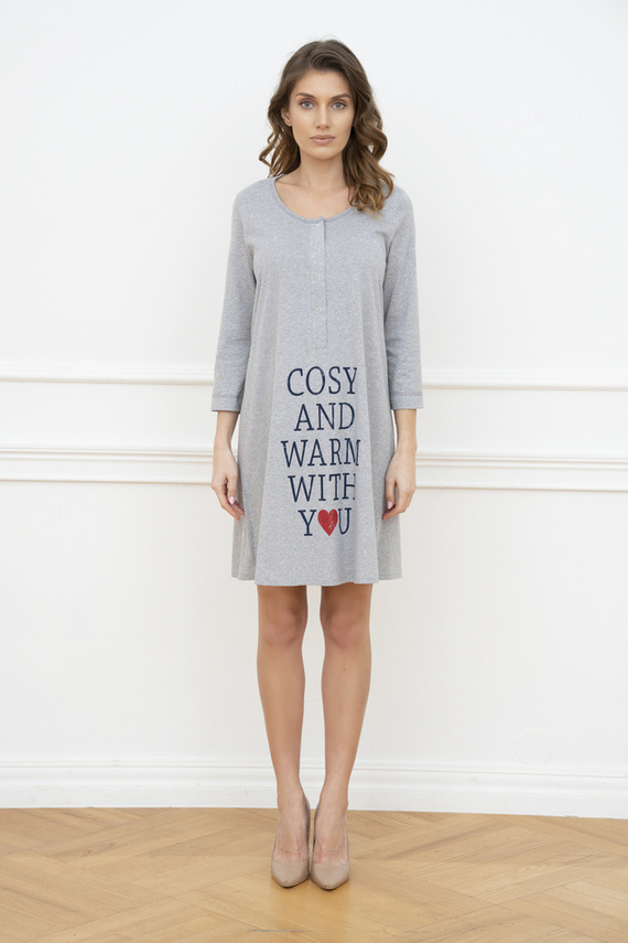 Balzsam Terhesség és szoptatás póló. 3/4 ujjú Italia Fashion - melange