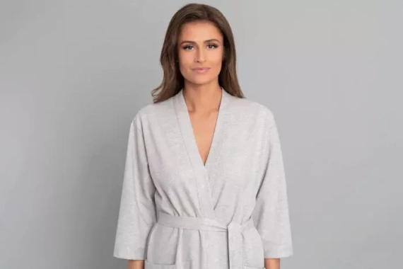 Karla Női fürdőköpeny Italian Fashion - világos melange