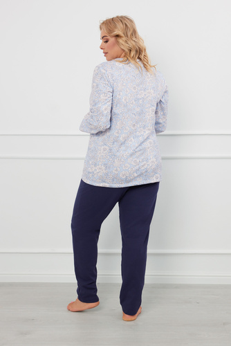 Jowita Női pizsama hosszú ujjú, hosszú nadrág Olasz divat