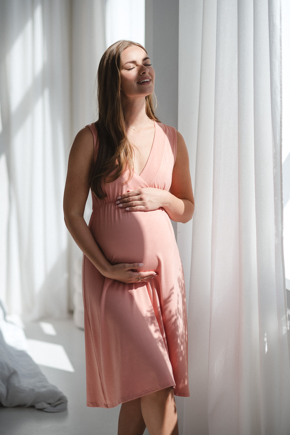 Star Light Terhességi és szoptatós hálóing herbal rose Milk&Love- bambusz viszkóz | Kényelem és nőiesség