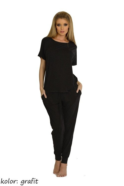 524 Paula női pizsama De Lafense - grafit