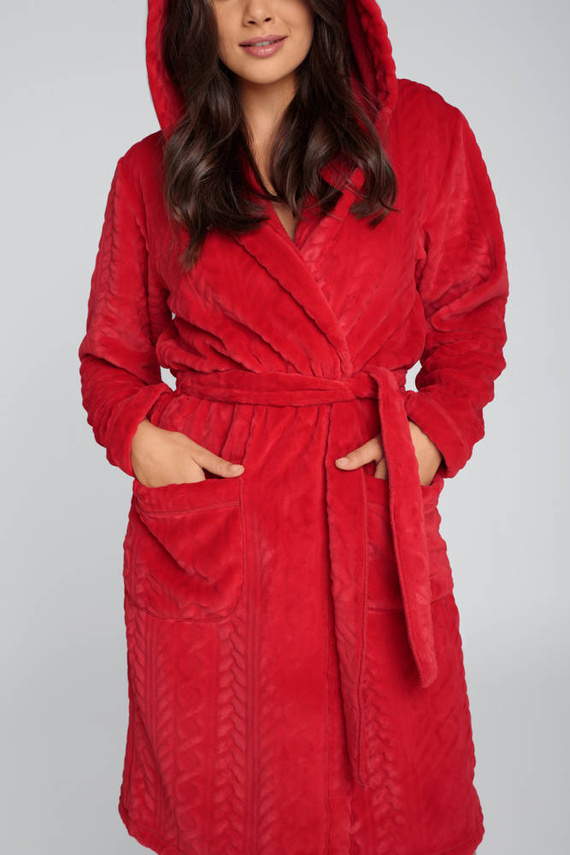 Zala női gyapjú női köntös Italian Fashion - piros