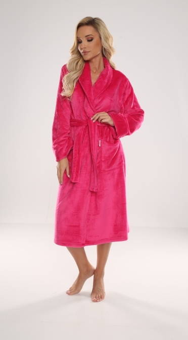 628 Abigail Long Forex női fürdőköpeny - málna