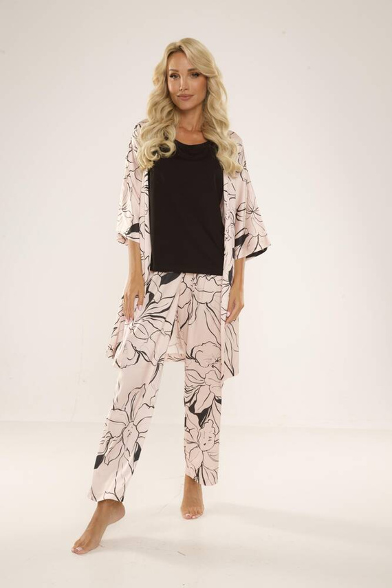 722 Lurdes Női pizsama De Lafense - bézs