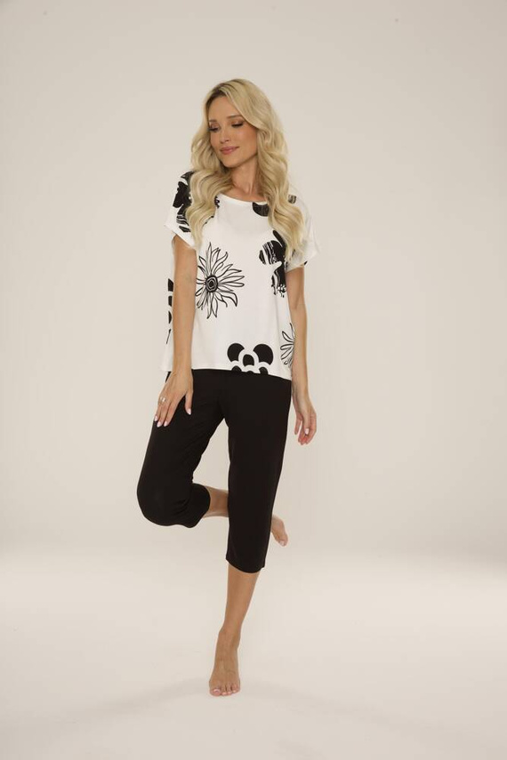 743 Elle Forex Női pizsama - ekrü-fekete